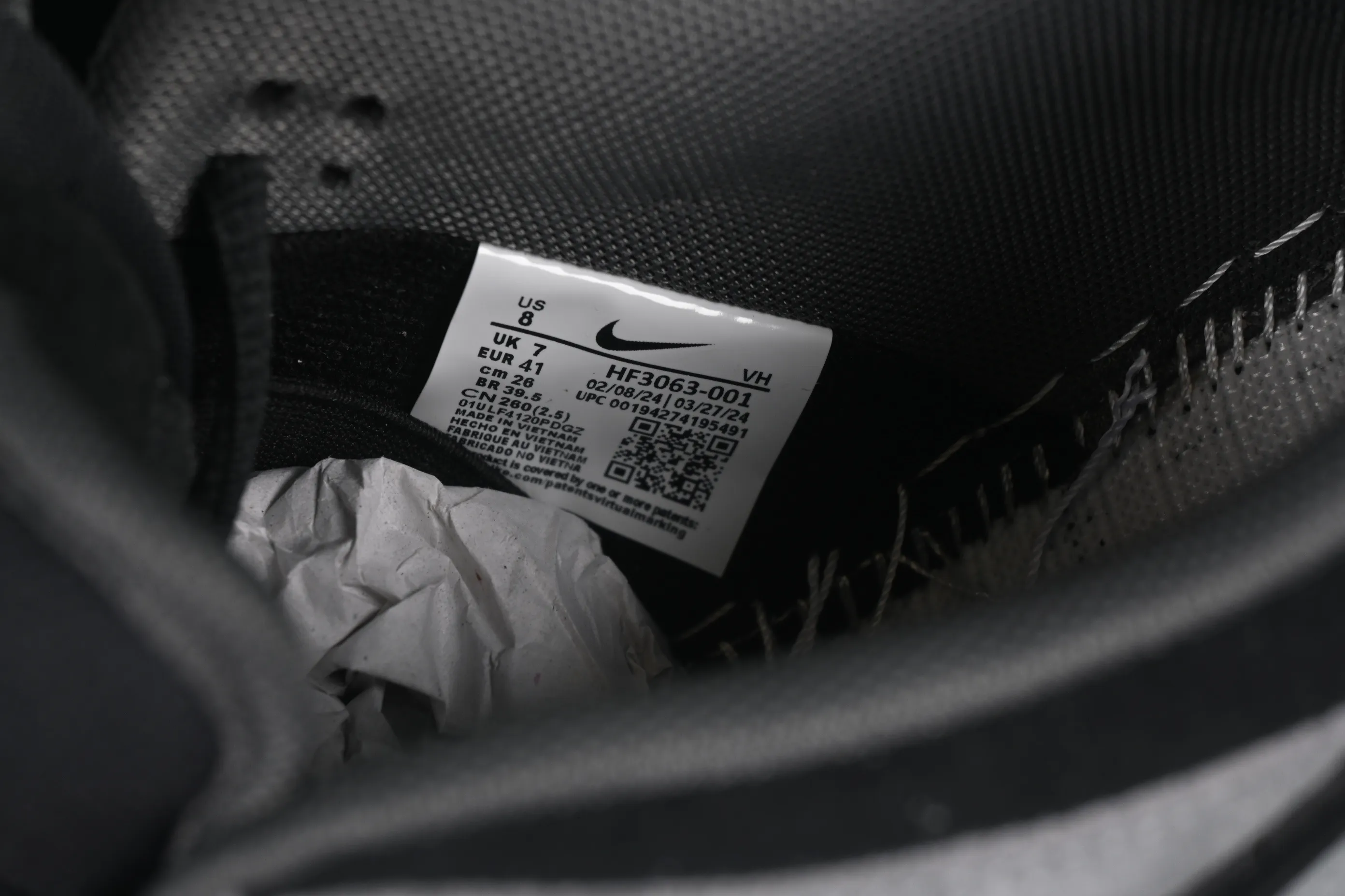 All categories Nk SB Dunk series Nk SB Dunk Low low-top sneakers Nike SB Dunk Low black gray low-top casual sneakers HF3063-001